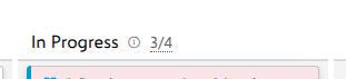 A column header carrying its work-in-progress limit